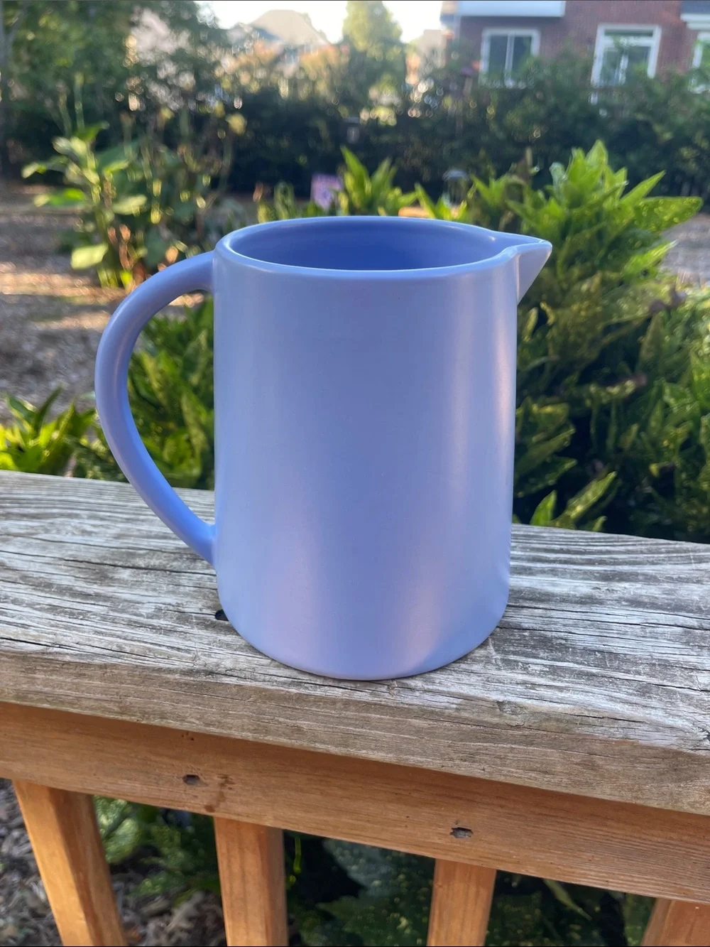 Teleflora Daisy Blue Ceramic Pitcher Vase